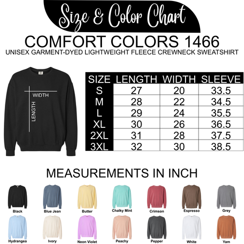 Claim Comfort Color Fleece Sweatshirt 1466