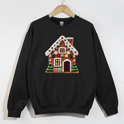 Faux Yarn Gingerbread house