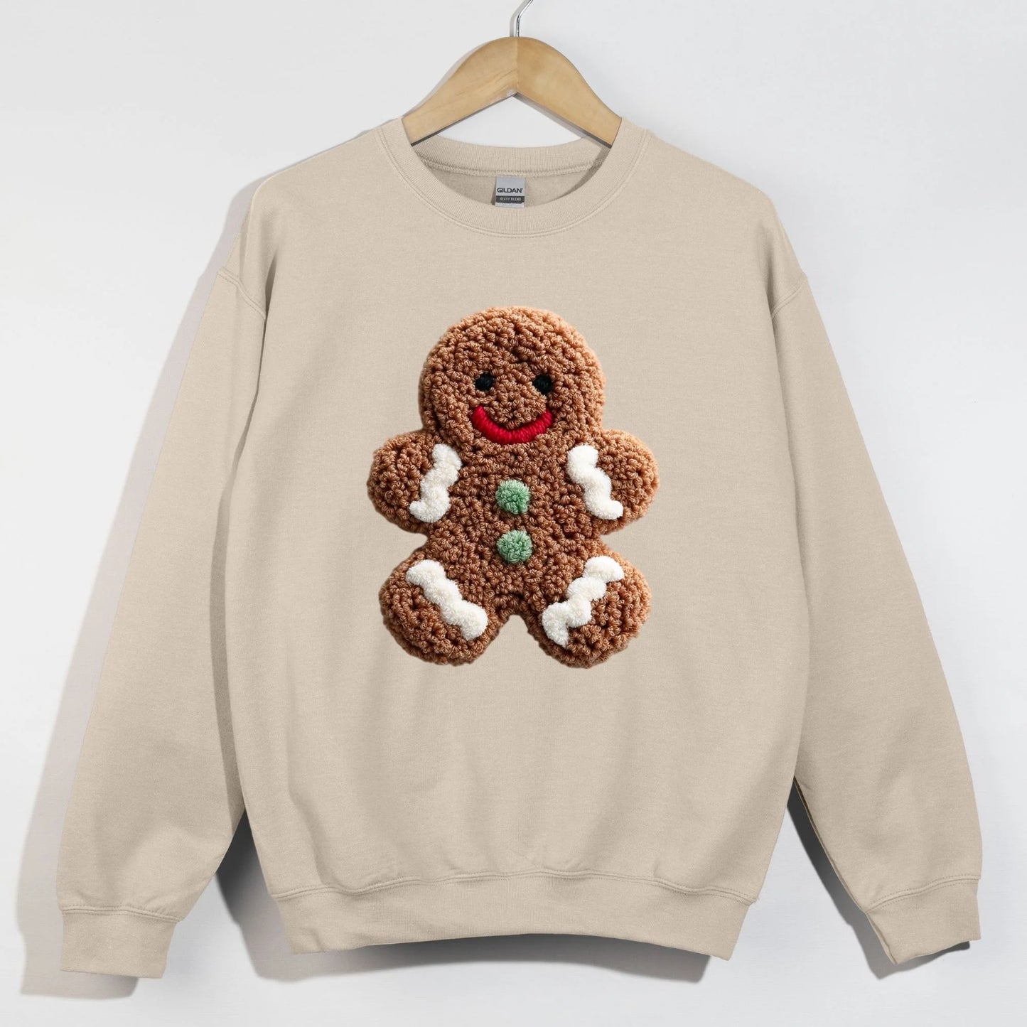 Faux Yarn gingerbread man