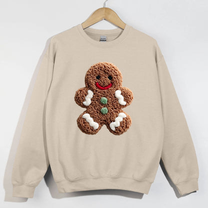 Faux Yarn gingerbread man