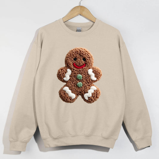 Faux Yarn gingerbread man