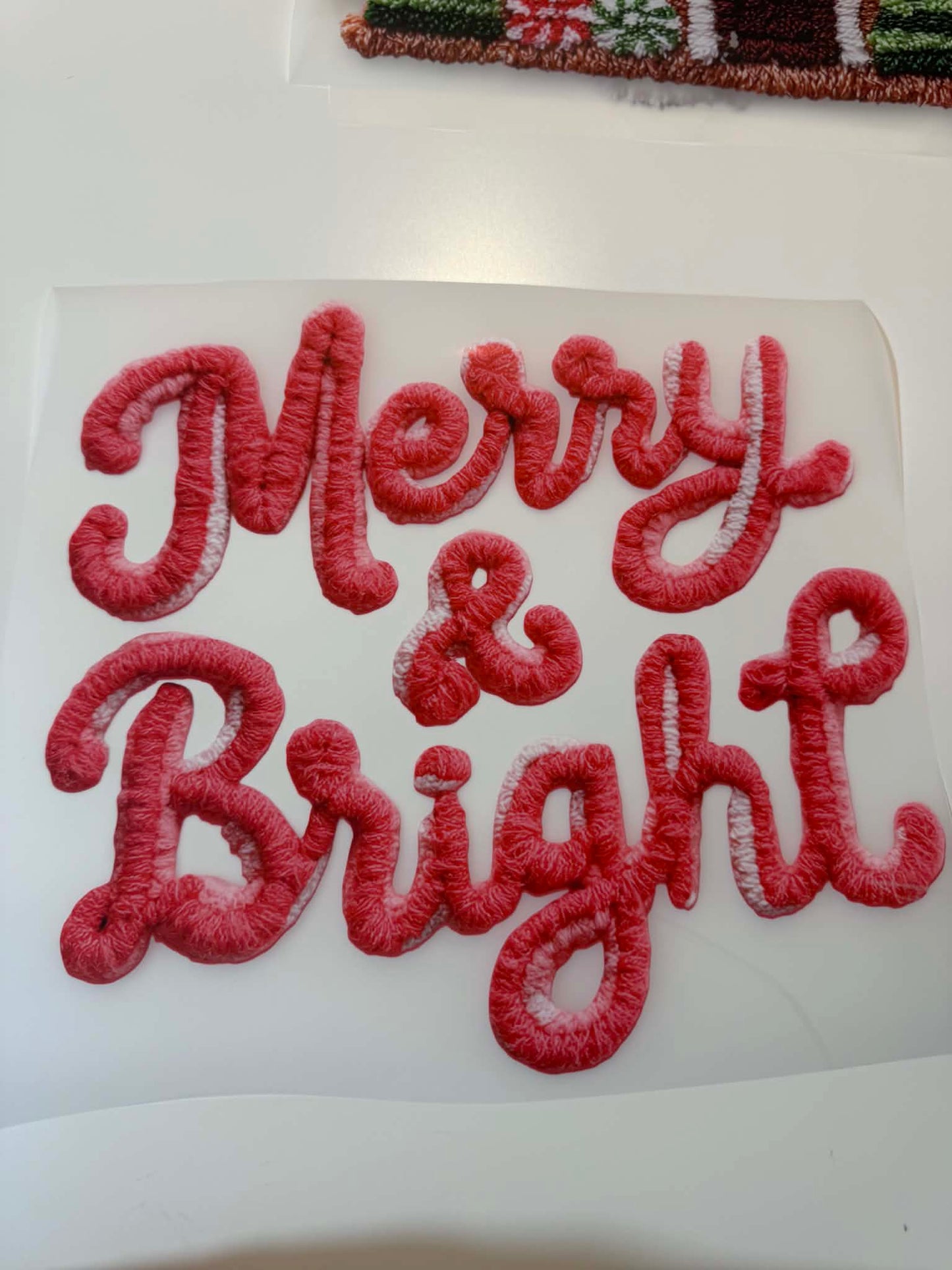 Faux Yarn Merry Bright