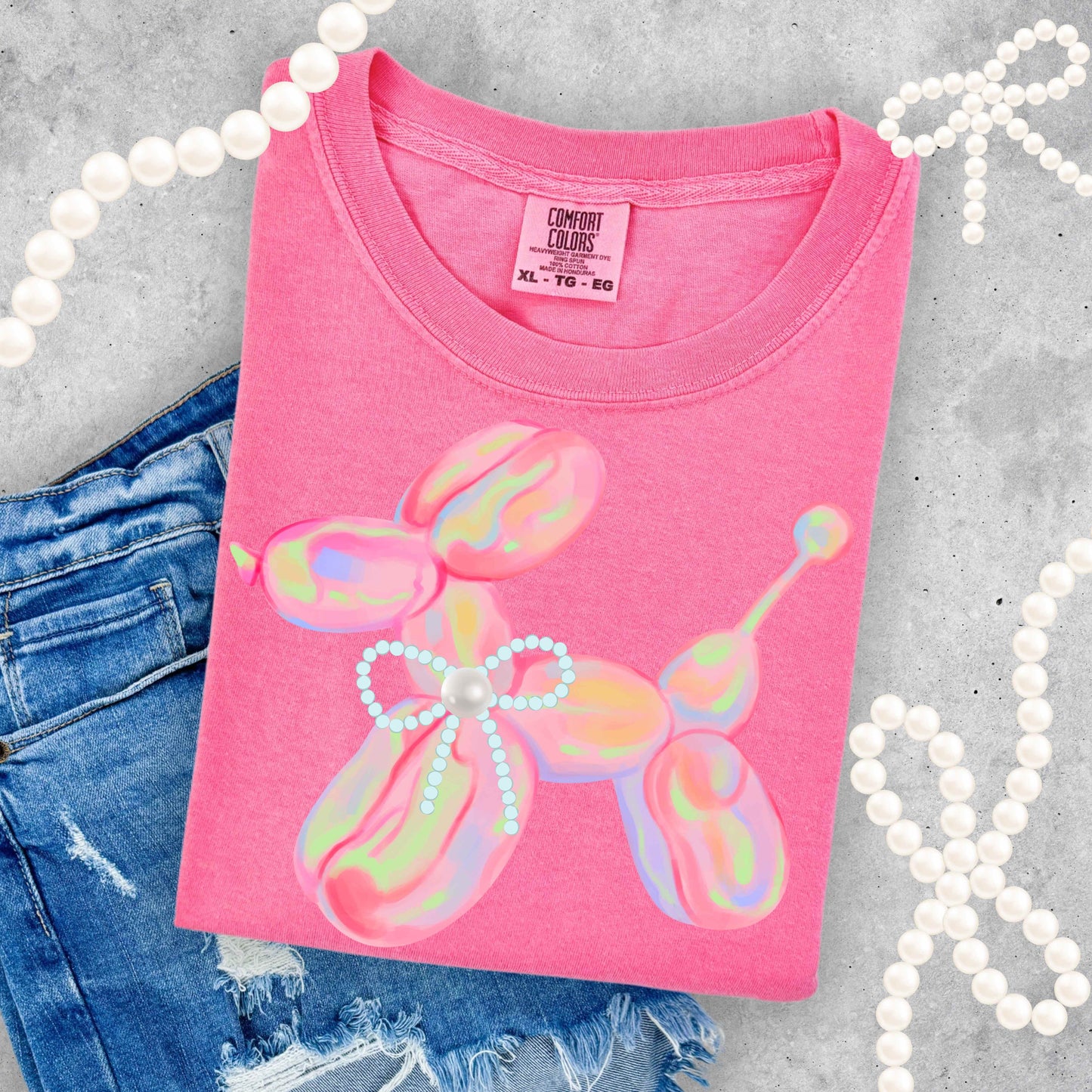 Summer Sale Pastel Ballon Dog