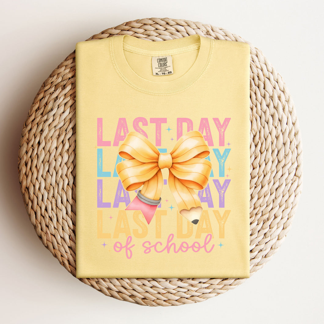 last day pencil bow