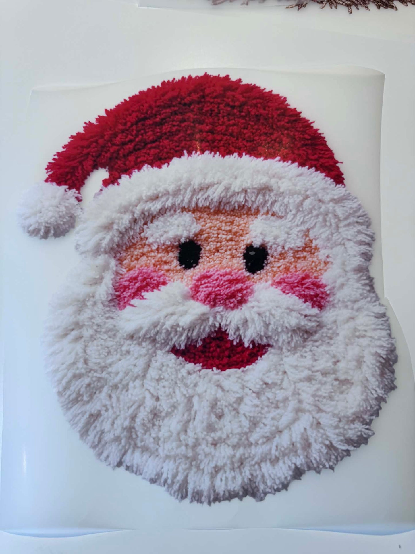 Faux Yarn Santa