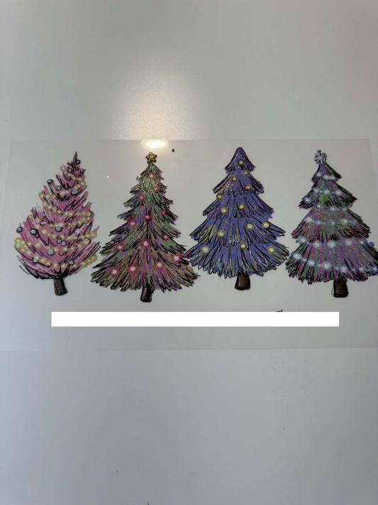 Colorful Xmas Trees